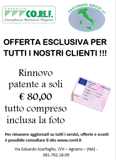 Rinnovo patente a soli € 80,00